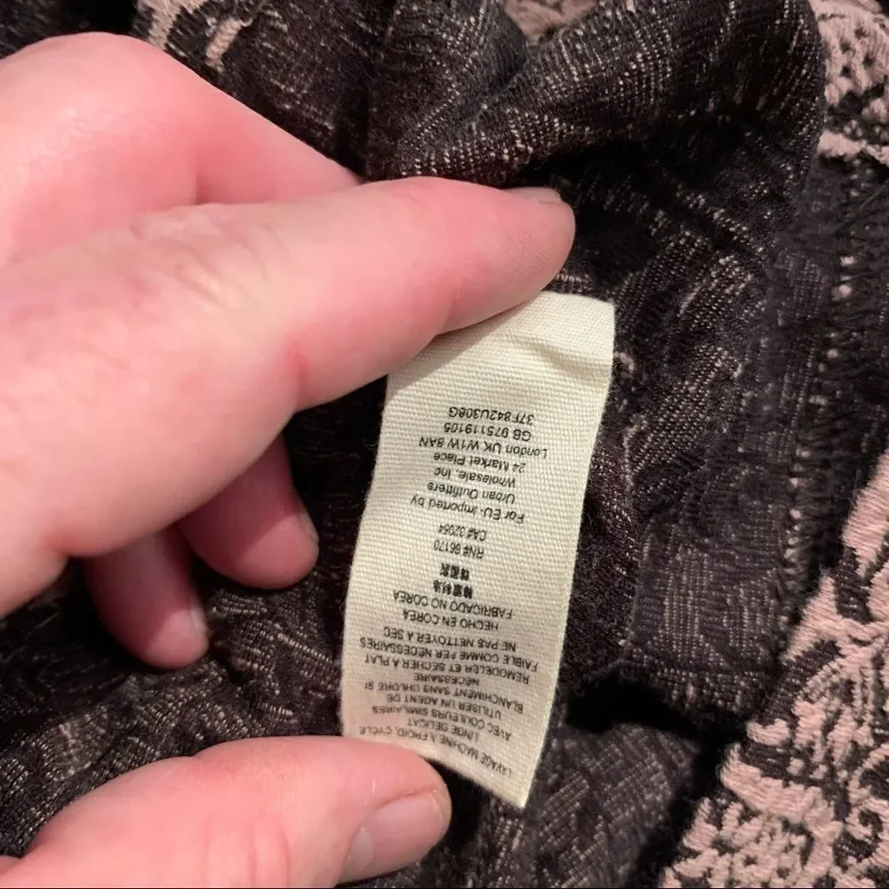 FREE PEOPLE Night Play Ginger Jacquard Dress